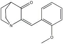 2-(2-methoxybenzylidene)quinuclidin-3-one Struktur