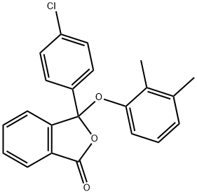 3-(4-chlorophenyl)-3-(2,3-dimethylphenoxy)-2-benzofuran-1(3H)-one Struktur