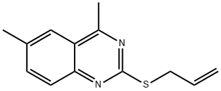 2-(allylsulfanyl)-4,6-dimethylquinazoline Struktur