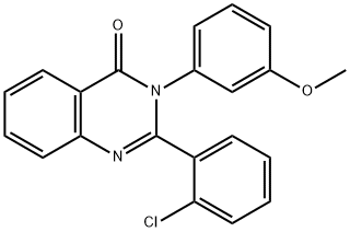 2-(2-chlorophenyl)-3-(3-methoxyphenyl)-4(3H)-quinazolinone Struktur