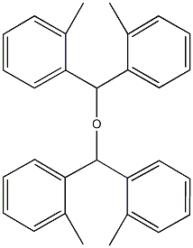 bis[bis(2-methylphenyl)methyl] ether Struktur