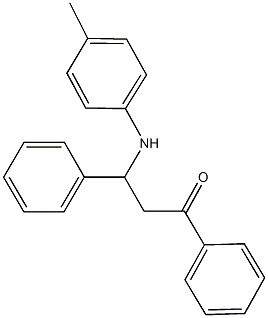 1,3-diphenyl-3-(4-toluidino)-1-propanone Struktur