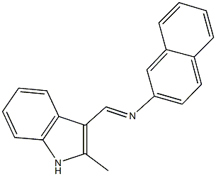 N-[(2-methyl-1H-indol-3-yl)methylene]-N-(2-naphthyl)amine Struktur