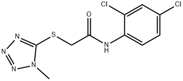 N-(2,4-dichlorophenyl)-2-[(1-methyl-1H-tetraazol-5-yl)sulfanyl]acetamide Struktur