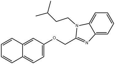 (1-isopentyl-1H-benzimidazol-2-yl)methyl 2-naphthyl ether Struktur