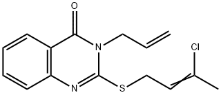 3-allyl-2-[(3-chloro-2-butenyl)sulfanyl]-4(3H)-quinazolinone Struktur