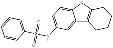 N-(6,7,8,9-tetrahydrodibenzo[b,d]furan-2-yl)benzenesulfonamide Struktur