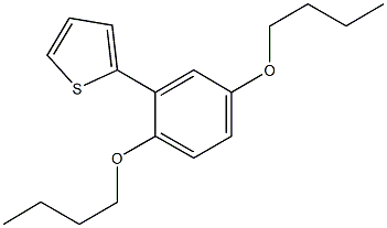 2-(2,5-dibutoxyphenyl)thiophene Struktur