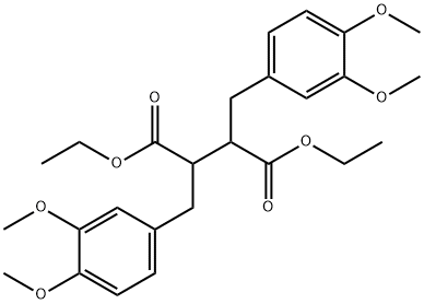 diethyl 2,3-bis(3,4-dimethoxybenzyl)succinate Struktur