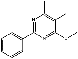 5,6-dimethyl-2-phenyl-4-pyrimidinyl methyl ether Struktur