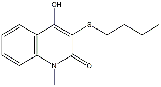 3-(butylsulfanyl)-4-hydroxy-1-methyl-2(1H)-quinolinone Struktur