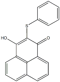 3-hydroxy-2-(phenylsulfanyl)-1H-phenalen-1-one Struktur