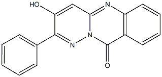 3-hydroxy-2-phenyl-10H-pyridazino[6,1-b]quinazolin-10-one Struktur