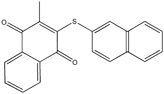 2-methyl-3-(2-naphthylsulfanyl)naphthoquinone Struktur