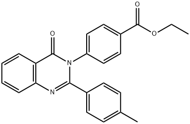 ethyl 4-(2-(4-methylphenyl)-4-oxoquinazolin-3(4H)-yl)benzoate Struktur