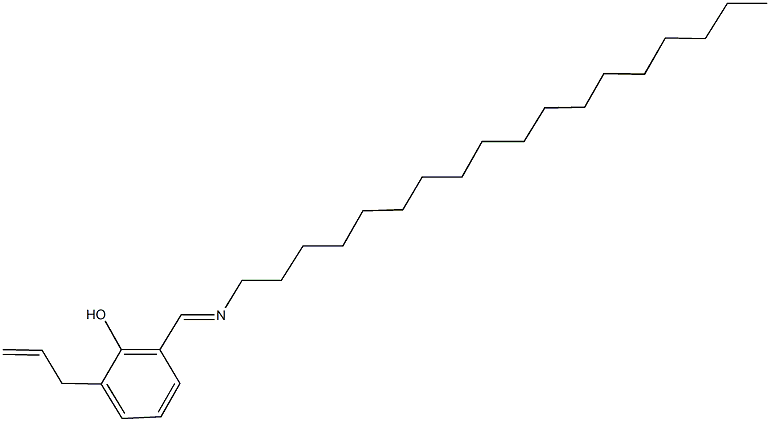 2-allyl-6-[(octadecylimino)methyl]phenol Struktur