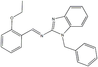 N-(1-benzyl-1H-benzimidazol-2-yl)-N-(2-ethoxybenzylidene)amine Struktur