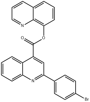 8-quinolinyl 2-(4-bromophenyl)-4-quinolinecarboxylate Struktur