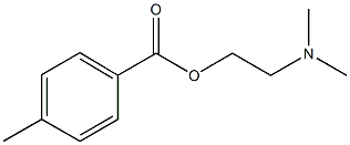 2-(dimethylamino)ethyl 4-methylbenzoate Struktur