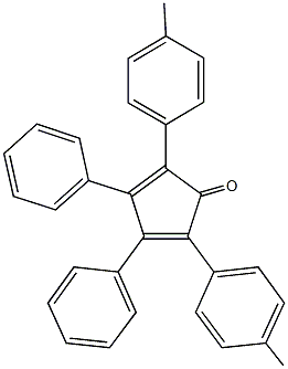 2,5-bis(4-methylphenyl)-3,4-diphenyl-2,4-cyclopentadien-1-one Struktur