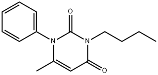 3-butyl-6-methyl-1-phenylpyrimidine-2,4(1H,3H)-dione Struktur