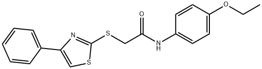 N-(4-ethoxyphenyl)-2-[(4-phenyl-1,3-thiazol-2-yl)sulfanyl]acetamide Struktur