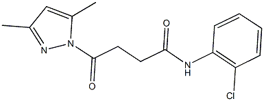 N-(2-chlorophenyl)-4-(3,5-dimethyl-1H-pyrazol-1-yl)-4-oxobutanamide Struktur