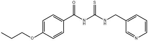 N-(4-propoxybenzoyl)-N'-(3-pyridinylmethyl)thiourea Struktur