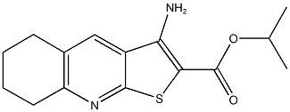 isopropyl 3-amino-5,6,7,8-tetrahydrothieno[2,3-b]quinoline-2-carboxylate Struktur