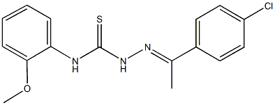 1-(4-chlorophenyl)ethanone N-(2-methoxyphenyl)thiosemicarbazone Struktur