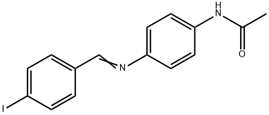 N-{4-[(4-iodobenzylidene)amino]phenyl}acetamide Struktur