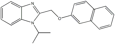 (1-isopropyl-1H-benzimidazol-2-yl)methyl 2-naphthyl ether Struktur