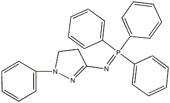 1-phenyl-3-[(triphenylphosphoranylidene)amino]-4,5-dihydro-1H-pyrazole Struktur