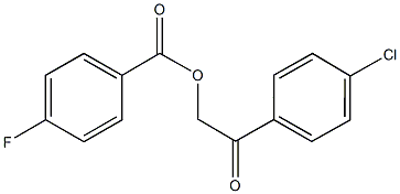 2-(4-chlorophenyl)-2-oxoethyl 4-fluorobenzoate Struktur