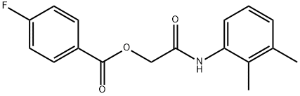 2-(2,3-dimethylanilino)-2-oxoethyl4-fluorobenzoate Struktur