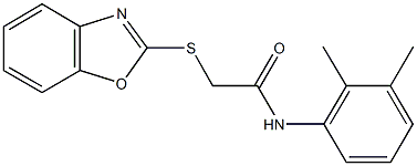 2-(1,3-benzoxazol-2-ylsulfanyl)-N-(2,3-dimethylphenyl)acetamide Struktur