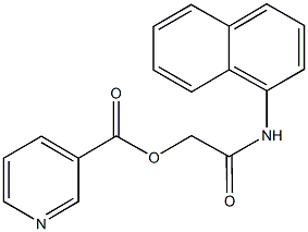 2-(1-naphthylamino)-2-oxoethylnicotinate Struktur