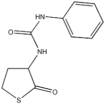 N-(2-oxotetrahydro-3-thienyl)-N'-phenylurea Struktur