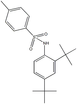 N-(2,4-ditert-butylphenyl)-4-methylbenzenesulfonamide Struktur