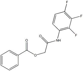 2-oxo-2-(2,3,4-trifluoroanilino)ethylbenzoate Struktur