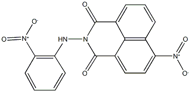 6-nitro-2-{2-nitroanilino}-1H-benzo[de]isoquinoline-1,3(2H)-dione Struktur