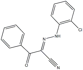 2-[(2-chlorophenyl)hydrazono]-3-oxo-3-phenylpropanenitrile Struktur