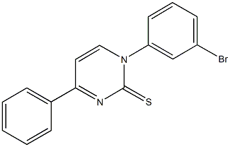 1-(3-bromophenyl)-4-phenyl-2(1H)-pyrimidinethione Struktur