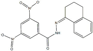 N'-(3,4-dihydro-1(2H)-naphthalenylidene)-3,5-dinitrobenzohydrazide Struktur