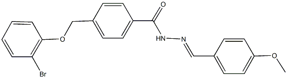 4-[(2-bromophenoxy)methyl]-N'-(4-methoxybenzylidene)benzohydrazide Struktur