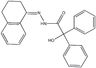 N'-(3,4-dihydro-1(2H)-naphthalenylidene)-2-hydroxy-2,2-diphenylacetohydrazide Struktur