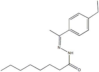 N'-[1-(4-ethylphenyl)ethylidene]octanohydrazide Struktur