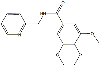 3,4,5-trimethoxy-N-(2-pyridinylmethyl)benzamide Struktur