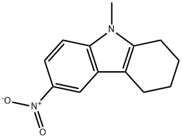 6-nitro-9-methyl-2,3,4,9-tetrahydro-1H-carbazole Struktur