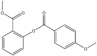 methyl 2-[(4-methoxybenzoyl)oxy]benzoate Struktur